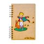 Stationery - Sustainable wooden notebook - recycled paper - LE PETIT PRINCE arms - KOMONI AMSTERDAM