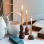 Decorative objects - Wood & brass candle holder - MAISON PECHAVY