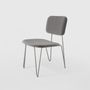 Chaises - "BRUNA" CHAISE MINIMALISTE AVEC DOSSIER FLEXIBLE - ALESSANDRA DELGADO DESIGN