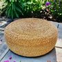 Ottomans - Natural Wicker Pouf - FOWA