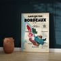 Poster - Bordeaux wine list - LES ROUTES DU VIN