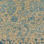 Tapis design - Abrashed Floral Cartouches, Hues of Warm Beige & Pastel Blues - ZOLLANVARI INTERNATIONAL