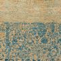 Tapis design - Abrashed Floral Cartouches, Hues of Warm Beige & Pastel Blues - ZOLLANVARI INTERNATIONAL