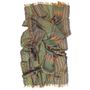 Throw blankets - Maxi Cotton Silk Scarf - Planetarium - multicolored khaki - SOPHIE GUYOT SILKS