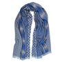 Scarves - Maxi Cotton Silk Scarf - Planetarium - Bicolour - SOPHIE GUYOT SILKS