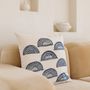 Fabric cushions - Sunlit Splendor: Petite Sunburst Print Square Cushion - NAKI+SSAM