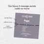 Bijoux - Bracelet Code Morse : Papa - LES MOTS DOUX