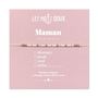 Bijoux - Bracelet Code Morse : Maman (blanc) - LES MOTS DOUX