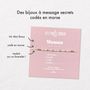 Bijoux - Bracelet Code Morse : Maman (blanc) - LES MOTS DOUX