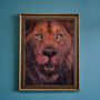 Paintings - LION / ARTWORK / CONTEMPORARY ART / WALL DECORATION - ART NITKA