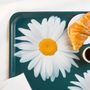 Trays - Rectangular wooden serving tray - Daisies 43x33 cm - MONBOPLATO