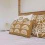 Fabric cushions - Nature's Whisper: square cushion with Saal tree print - NAKI+SSAM