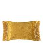 Fabric cushions - PAULA cushion cover iridescent bronze velvet - BLANC D'IVOIRE