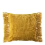 Fabric cushions - PAULA cushion cover iridescent bronze velvet - BLANC D'IVOIRE