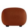 Ottomans - LISETTE pouf terracotta terry fabric - BLANC D'IVOIRE