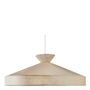 Hanging lights - CAPELINE pendant light in cream fabric  - BLANC D'IVOIRE