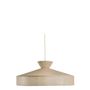 Hanging lights - CAPELINE pendant light in cream fabric  - BLANC D'IVOIRE