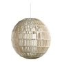 Hanging lights - SPHERE white jute pendant light - BLANC D'IVOIRE