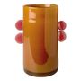 Decorative objects - PIPA vase orange glass - BLANC D'IVOIRE
