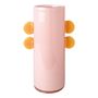 Objets de décoration - Vase PIPA verre rose - BLANC D'IVOIRE