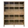 Bookshelves - MARCELLE recycled light oak bookcase - BLANC D'IVOIRE