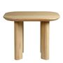 Coffee tables - SIMONA end table light oak  - BLANC D'IVOIRE