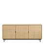 Sideboards - AUGUSTIN sideboard light oak and canework  - BLANC D'IVOIRE