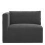 Sofas - LOU sofa dark gray cotton velvet left module - BLANC D'IVOIRE