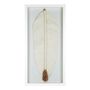 Paintings - White cotton LEAF wall decoration  - BLANC D'IVOIRE