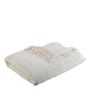 Bed linens - PAULA white iridescent velvet futon - BLANC D'IVOIRE