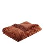 Linge de lit - Futon PAULA velours irisé orange brûlé - BLANC D'IVOIRE