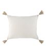 Fabric cushions - MATTEO white cotton velvet cushion cover - BLANC D'IVOIRE