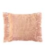 Coussins textile - Housse de coussin PAULA velours irisé blush - BLANC D'IVOIRE