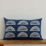 Fabric cushions - Radiance: Handcrafted Sunburst Print Lumbar Pillow - NAKI+SSAM