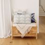 Fabric cushions - Radiance: Handcrafted Sunburst Print Lumbar Pillow - NAKI+SSAM