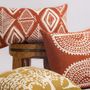 Fabric cushions - Radiance: Oversized Sunburst Print Square Pillow - NAKI+SSAM