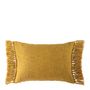 Fabric cushions - PAULA cushion cover iridescent bronze velvet - BLANC D'IVOIRE