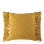 Fabric cushions - PAULA cushion cover iridescent bronze velvet - BLANC D'IVOIRE