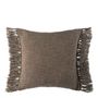 Coussins textile - Housse de coussin PAULA velours irisé taupe - BLANC D'IVOIRE