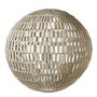 Table lamps - SPHERE white jute lamp - BLANC D'IVOIRE