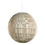 Hanging lights - SPHERE white jute pendant light - BLANC D'IVOIRE