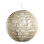 Hanging lights - SPHERE white jute pendant light - BLANC D'IVOIRE