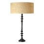 Table lamps - SIMON matt black metal lamp base - BLANC D'IVOIRE