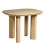 Coffee tables - SIMONA end table light oak  - BLANC D'IVOIRE