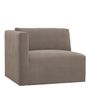 Sofas - LOU sofa taupe cotton velvet left module  - BLANC D'IVOIRE