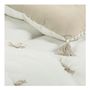 Linge de lit - Futon MATTEO velours de coton blanc - BLANC D'IVOIRE