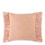 Fabric cushions - PAULA cushion cover iridescent blush velvet - BLANC D'IVOIRE