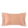 Fabric cushions - PAULA cushion cover iridescent blush velvet - BLANC D'IVOIRE