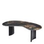 Children's sofas and lounge chairs - PIA black marble coffee table - BLANC D'IVOIRE