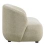 Sofas - LISETTE sofa sand velvet jacquard fabric  - BLANC D'IVOIRE